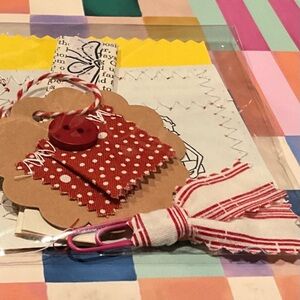 Brown Paper Envelope, paper clip,Paper Ephemera and notepad…